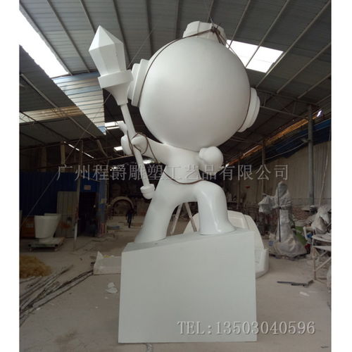 定制大型卡通道具公仔 卡通玻璃鋼公仔擺件 ,廣州市番禺區石壁程爵雕塑工藝品廠
